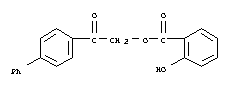 2-(biphenyl-4-yl)-2-oxoethyl 2-hydroxybenzoate molecular structure