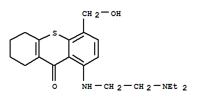 8-{[2-(diethylamino)ethyl]amino}-5-(hydroxymethyl)-1,2,3,4-tetrahydro-9H-thioxanthen-9-one