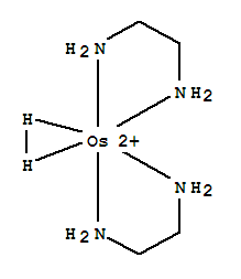 aquabis(ethylenediamine)dihydrogenosmium molecular structure