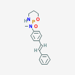 N-METHYL-N-(2-OXIDO-1,3,2-OXAZAPHOSPHINAN-2-YL)-N-(4-(2-PHENYLVINYL)PHENYL)AMINE molecular structure