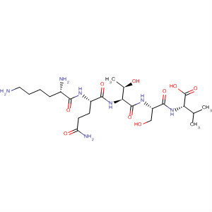 L-Valine, L-lysyl-L-glutaminyl-L-threonyl-L-seryl- molecular structure