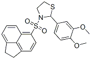 THIAZOLIDINE,3-[(1,2-DIHYDRO-ACENAPHTHYLEN-5-YL)SULFONYL]-2-(3,4-DIMETHOXYPHENYL)-