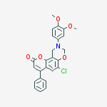 6-chloro-9-(3,4-dimethoxyphenyl)-4-phenyl-9,10-dihydro-2H,8H-chromeno[8,7-e][1,3]oxazin-2-one molecular structure