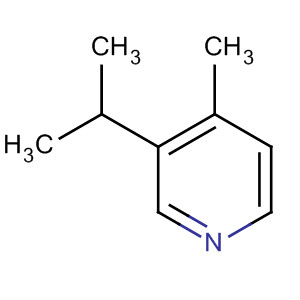Pyridine, 4-methyl-3-(1-methylethyl)- molecular structure
