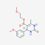 2-methoxyethyl 4-(3-methoxyphenyl)-6-methyl-2-oxo-3,4-dihydro-1h-pyrimidine-5-carboxylate