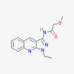 N-(1-ethyl-1H-pyrazolo[3,4-b]quinolin-3-yl)-2-methoxyacetamide molecular structure