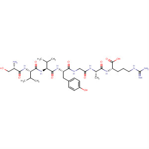 L-Arginine, L-seryl-L-valyl-L-valyl-L-tyrosylglycyl-L-alanyl- molecular structure