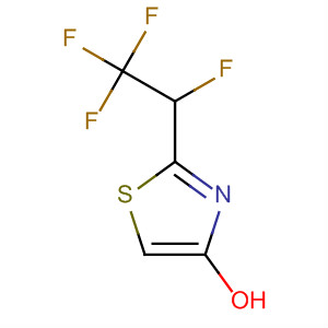 4-Thiazolol, 2-(1,2,2,2-tetrafluoroethyl)- molecular structure