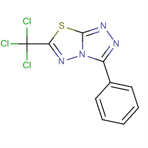 1,2,4-Triazolo[3,4-b][1,3,4]thiadiazole, 3-phenyl-6-(trichloromethyl)- molecular structure