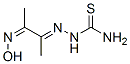 Biacetyl oxime thiosemicarbazone molecular structure
