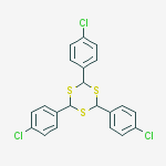 1,3,5-Trithiane, 2,4,6-tris(4-chlorophenyl)- molecular structure
