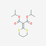 bis(1-methylethyl) 1,3-dithian-2-ylidenepropanedioate molecular structure