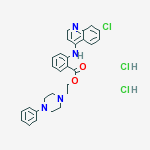2-(4-phenylpiperazin-1-yl)ethyl 2-[(7-chloroquinolin-4-yl)amino]benzoate dihydrochloride