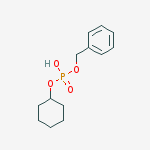 Benzyl cyclohexyl hydrogen phosphate molecular structure