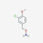O-[(3-chloro-4-methoxyphenyl)methyl]hydroxylamine molecular structure