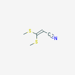 2-Propenenitrile, 3,3-bis(methylthio)- molecular structure