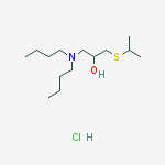 1-(dibutylamino)-3-[(1-methylethyl)sulfanyl]propan-2-ol hydrochloride molecular structure