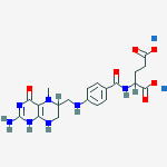 disodium 2-[[4-[(2-amino-5-methyl-4-oxo-1,6,7,8-tetrahydropteridin-6-yl)methylamino]benzoyl]amino]pentanedioate molecular structure