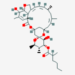 (6R,22R,23S,25R)-5-O-Demethyl-28-deoxy-6,28-epoxy-22-hydroxy-25-methyl-23-[(2-methyl-1-oxohexyl)oxy]milbemycin B molecular structure