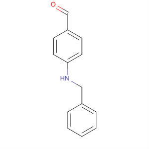 Benzaldehyde, 4-[(phenylmethyl)amino]- molecular structure