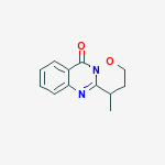 4-methyl-3,4-dihydro[1,2]oxazino[3,2-b]quinazolin-10(2H)-one molecular structure