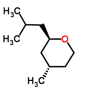 2H-pyran, tetrahydro-4-methyl-2-(2-methylpropyl)-, (2R,4S)-