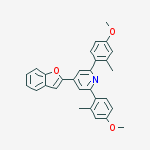 Pyridine, 4-(2-benzofuranyl)-2,6-bis(4-methoxy-2-methylphenyl)- molecular structure