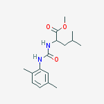 Methyl 2-[(2,5-dimethylphenyl)carbamoylamino]-4-methylpentanoate