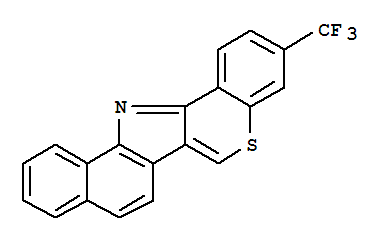 Benzo[g][1]benzothiopyrano[4,3-b]indole,3-(trifluoromethyl)-