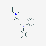 N,n-diethyl-3-(n-phenylanilino)propanamide molecular structure