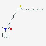 N-methyl-8-(3-octylthiiran-2-yl)-N-phenyloctanamide molecular structure