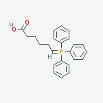 Hexanoic acid, 6-(triphenylphosphoranylidene)- molecular structure