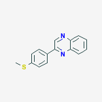 2-[4-(methylsulfanyl)phenyl]quinoxaline molecular structure