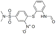 N-[2-[[4-[(dimethylamino)sulphonyl]-2-nitrophenyl]thio]phenyl]formamide molecular structure