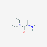 Propanamide, N,N-diethyl-2-(methylamino)-, (S)- molecular structure