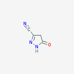 1H-Pyrazole-3-carbonitrile, 4,5-dihydro-5-oxo- molecular structure