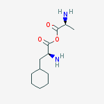 [(2s)-2-aminopropanoyl] (2s)-2-amino-3-cyclohexylpropanoate molecular structure