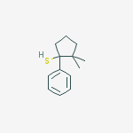 Cyclopentanethiol, 2,2-dimethyl-1-phenyl- molecular structure