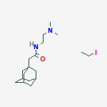 N-(2-(DIMETHYLAMINO)ETHYL)-1-ADAMANTANEACETAMIDE ETHYL IODIDE molecular structure