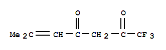 1,1,1-trifluoro-6-methylhept-5-ene-2,4-dione molecular structure