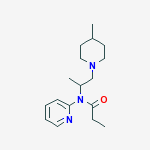 N-[1-methyl-2-(4-methylpiperidin-1-yl)ethyl]-N-pyridin-2-ylpropanamide