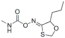 1,3-Oxathiolan-4-one, 5-propyl-, O-((methylamino)carbonyl)oxime, (Z)- molecular structure