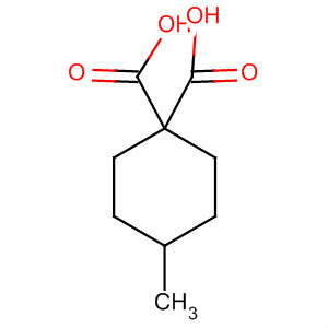 1,1-Cyclohexanedicarboxylic acid, 4-methyl- molecular structure