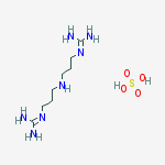 2-[3-[3-(diaminomethylideneamino)propylamino]propyl]guanidine;sulfuric Acid molecular structure