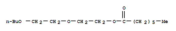 2-(2-butoxyethoxy)ethyl heptanoate molecular structure
