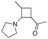 1-[3-Methyl-2-(1-pyrrolidinyl)cyclobutyl]ethanone molecular structure