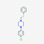 1-(4-chlorophenyl)-4-[(phenylsulfanyl)methyl]piperazine molecular structure