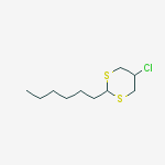 5-chloro-2-hexyl-1,3-dithiane molecular structure