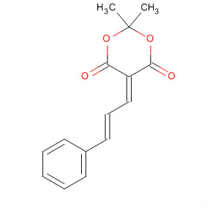 1,3-Dioxane-4,6-dione, 2,2-dimethyl-5-[(2E)-3-phenyl-2-propenylidene]- molecular structure