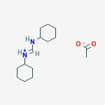 N,N-DICYCLOHEXYLFORMAMIDINIUM ACETATE molecular structure